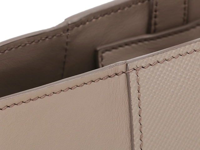 PRADA　プラダ　トートバッグ　グレージュ　レザー　1BG284【431】2148103798405