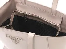 PRADA　プラダ　トートバッグ　グレージュ　レザー　1BG284【431】2148103798405