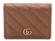 GUCCI グッチ ダブルG 二つ折り財布 ブラウン レザー 466492 2148103798870 【432】