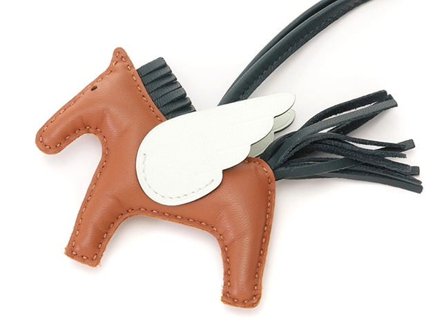 HERMES エルメス 小物 ロデオチャーム ペガサスPM ゴールド/ヴェールシブレ/ヴェール B刻印 アニョーミロ 2148103798887 【中古】【大黒屋】【200】