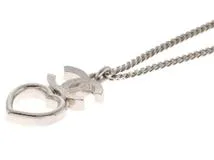 CHANEL　シャネル　ココマーク／ハート　ネックレス　ステンレス/ラインストーン／フェイクパール【430】2148103798894