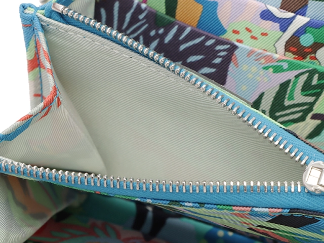 HERMES エルメス アザップコンパクト 二つ折り財布 シルクイン ヴェールフィズ SV シルバー金具 2148103798917【200】