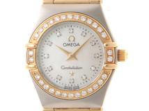 OMEGA　オメガ　時計　コンステレーション ミニ　1267.75　レディース　クオーツ　YG/SS　ホワイトシェル文字盤　12Pダイヤインデックス【431】2148103799297