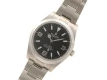 2012年　国際保証書有　時計　エクスプローラーⅠ　214270　ブラック文字盤　39mm　ブラックアウト　梨地バックル　SS　自動巻き　メンズ　M