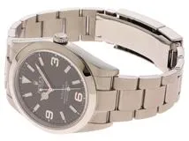 2012年　国際保証書有　時計　エクスプローラーⅠ　214270　ブラック文字盤　39mm　ブラックアウト　梨地バックル　SS　自動巻き　メンズ　M