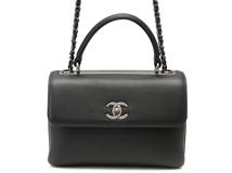 ﾄﾚﾝﾃﾞｨCC CHANEL トレンディCC　チェーン2WAYバッグ　ブラック　ラムスキン　 250205　【436】 2148103799754