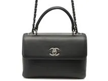 ﾄﾚﾝﾃﾞｨCC CHANEL トレンディCC　チェーン2WAYバッグ　ブラック　ラムスキン　 250205　【436】 2148103799754