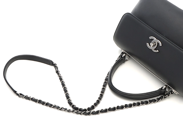ﾄﾚﾝﾃﾞｨCC CHANEL トレンディCC　チェーン2WAYバッグ　ブラック　ラムスキン　 250205　【472】 2148103799754