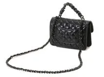 CHANEL　シャネル　マトラッセ 　AS4051　チェーンショルダー　ブラック　 ブラック金具 シャイニーカーフ 　【432】2148103799853