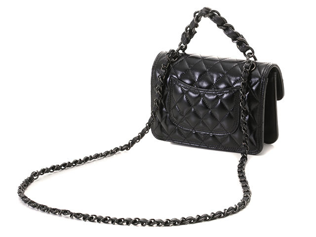 (シャネル)チェーンバッグ オールブラック 内蔵チップ AS4051 CHANEL シャネル マトラッセ AS4051 チェーンショルダー