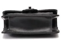 CHANEL　シャネル　マトラッセ 　AS4051　チェーンショルダー　ブラック　 ブラック金具 シャイニーカーフ 　【432】2148103799853