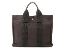 HERMES　エルメス　エールライントートPM　グレー　シルバー金具【430】2148103800542