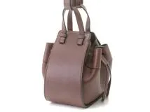 LOEWE　ロエベ　ハンモック　ドローストリングミニ　カーフ　ダークブラウン　2WAYバッグ　2148103800689【207】