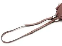 LOEWE　ロエベ　ハンモック　ドローストリングミニ　カーフ　ダークブラウン　2WAYバッグ　2148103800689【207】