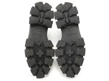 PRADA　プラダ　モノリスレザーシューズ　レディース36　ブラック　レザー　055-1E719M　2148103801211　【432】