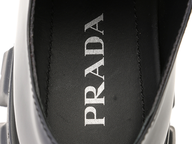 PRADA プラダ モノリスレザーシューズ レディース36 ブラック