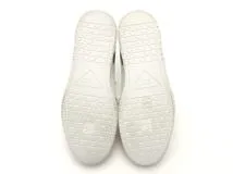 PRADA　プラダ　ダウンタウンスニーカー　メンズ7　ホワイト/ゴールド　レザー　2EE364　2148103801426　【432】