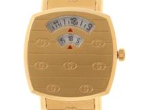 GUCCI　グッチ　グリップ　157.5 YA157502　ホワイト文字盤　ステンレススチール/GP　クオーツ　レディース時計　2148103802362【207】