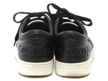 JIMMY CHOO　ジミーチュウ　HAWAII Mローカットスニーカー　メンズ41　ブラック　レザー　2148103802959　【432】