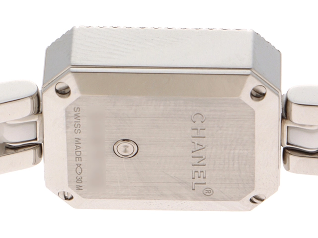 CHANEL シャネル　プルミエール　H2132　ホワイト　SS/CE　ダイヤベゼル　レディース　クォーツ2148103803406【432】