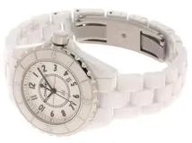 CHANEL シャネル J12 33MM H0968 新文字盤 ホワイト CE/SS セラミック/ステンレススチール クォーツ 【460】2148103803413