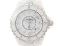 CHANEL   　 シャネル     　H1628   　 J12     　セラミック 　   12Pダイヤ   　 クォーツ 　   レディース　　【436】　　2148103803420