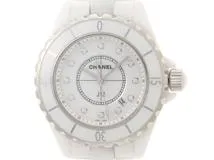 CHANEL   　 シャネル     　H1628   　 J12     　セラミック 　   12Pダイヤ   　 クォーツ 　   レディース　　【436】　　2148103803420