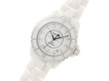 CHANEL シャネル J12 38MM 旧文字盤 H1629 CE/SS セラミック/ステンレススチール ホワイト 12Pダイヤモンド文字盤  オートマチック 【460】2148103803437
