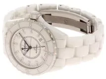 CHANEL シャネル J12 38MM 旧文字盤 H1629 CE/SS セラミック/ステンレススチール ホワイト 12Pダイヤモンド文字盤  オートマチック 【460】2148103803437