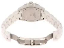 CHANEL シャネル J12 38MM 旧文字盤 H1629 CE/SS セラミック/ステンレススチール ホワイト 12Pダイヤモンド文字盤  オートマチック 【460】2148103803437