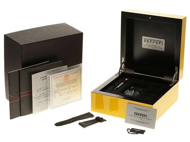 PANERAI パネライ 腕時計 フェラーリ スクーデリア ラトラパンテ FER00010 ステンレス ブラック文字盤 自動巻 並行品【472】SJ