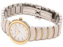 Dior　ディオール　D76-200　ホワイト文字盤　クオーツ　ステンレススチール/ゴールドメッキ　レディース時計【207】2148103803727