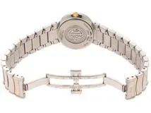 Dior　ディオール　D76-200　ホワイト文字盤　クオーツ　ステンレススチール/ゴールドメッキ　レディース時計【207】2148103803727