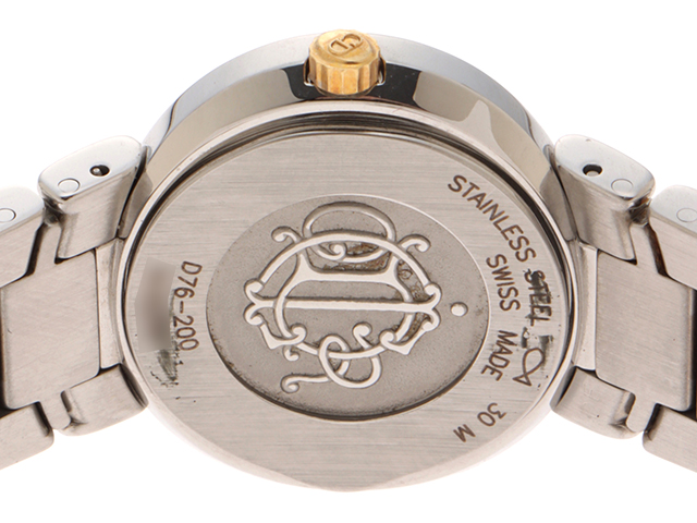 Dior ディオール 腕時計 D76-200 SS/GP ホワイト文字盤 クオーツ【472  