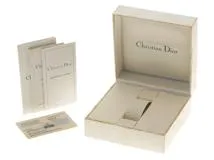 Dior ディオール 腕時計 D76-200 SS/GP ホワイト文字盤 クオーツ【472】MN