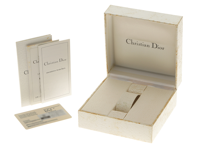 Dior ディオール 腕時計 D76-200 SS/GP ホワイト文字盤 クオーツ【472  