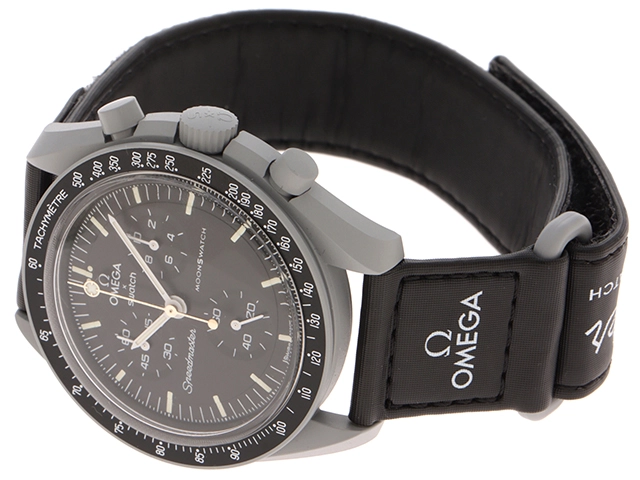 SWATCH スウォッチ ムーンスウォッチ MISSION TO THE MOONSHINE GOLD10月 SO33MI02-110 バイオセラミック/ナイロン クォーツ【472】SJ