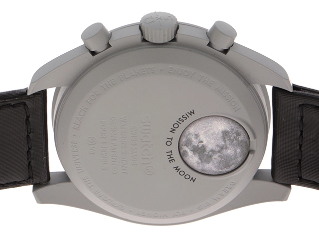 SWATCH スウォッチ ムーンスウォッチ MISSION TO THE MOONSHINE GOLD10月 SO33MI02-110 バイオセラミック/ナイロン クォーツ【472】SJ
