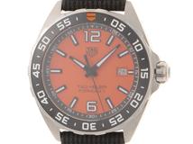 TAG HEUER タグ・ホイヤー 腕時計 2021並行品 フォーミュラ1 WAZ101A.FC8305 オレンジ文字盤 スティール/ファブリック クオーツ【472】SJ