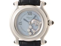 CHOPARD　ショパール　ハッピースポーツ　ドルフィン　革ベルト　クォーツ　レディース腕時計　【471】L