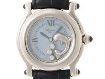CHOPARD　ショパール　ハッピースポーツ　ドルフィン　革ベルト　クォーツ　レディース腕時計　【471】L