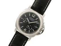 I番　PANERAI　パネライ　時計　ルミノール パワーリザーブ　PAM00090　ブラック文字盤　SS/クロコダイルレザーベルト　自動巻き　メンズ　M