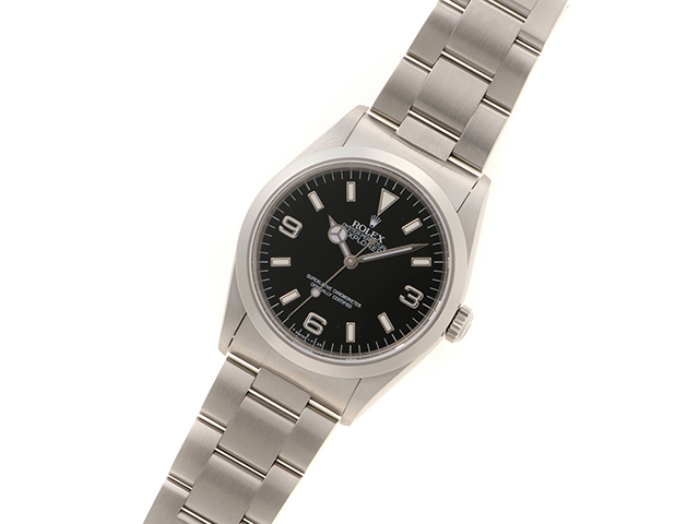 ROLEX ロレックス エクスプローラーⅠ 14270 腕時計 黒文字盤