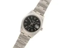 K番　ROLEX　ロレックス　時計　オイスターパーペチュアル デイト　15200　ブラック文字盤　SS　自動巻き　メンズ　M