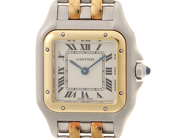 Cartier　カルティエ　パンテールSM　84083242　SS/YG　クォーツ　レディース時計【430】2148103804656