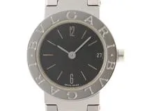 BVLGARI ブルガリ　レディース クオーツ　ブルガリブルガリ BB23SSD ロゴ無し ブラック文字盤 SS【472】HK