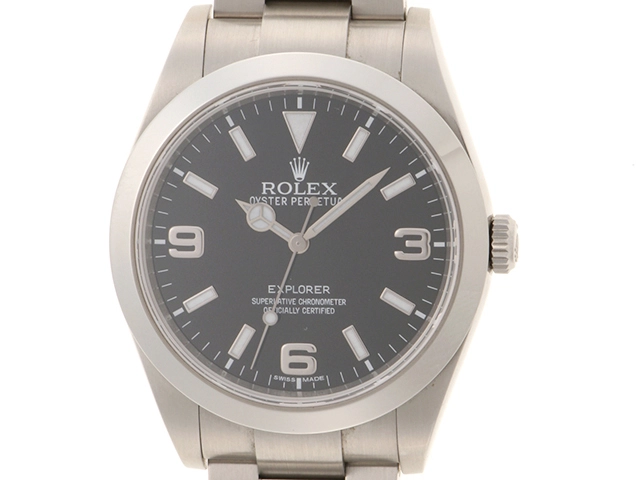 ROLEX 　　ロレックス 　　エクスプローラーI 　　114270 　　SS 　　ブラック文字盤 　　自動巻き　　メンズ　　【436】　　2148103804939