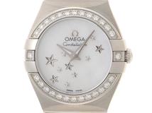 OMEGA　オメガ　コンステレーション　ダイヤベゼル　ホワイトシェル文字盤　SS　レディース腕時計　123.15.24.60.05.003【431】