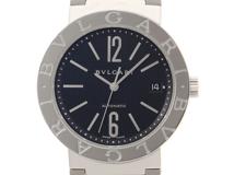 BVLGARI ブルガリ 腕時計 ブルガリ ブルガリ 38mm BB38SSAUTO ステンレス ブラック文字盤 自動巻き【472】SJ