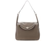 HERMES　エルメス　バッグ　リンディ30　トリヨンクレマンス　エトゥープ　SV金具　U刻印　2022年【432】2148103805554